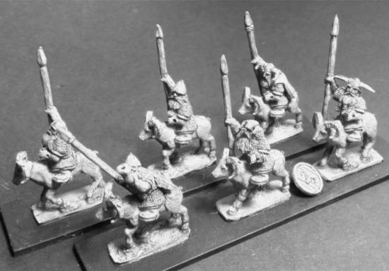 Dwarven Ram Cavalry with Spears and Shields